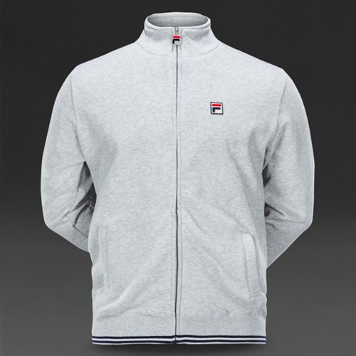 FILA Brizzi Fleece Funnel Light Grey Marl / Peacoat / Gardenia for Men